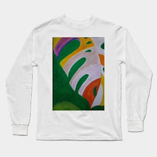 Color Leafy Long Sleeve T-Shirt